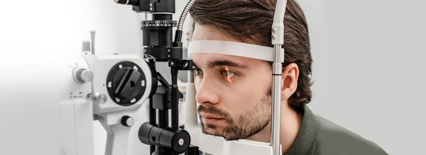 young man during eye exam in Perrysburg